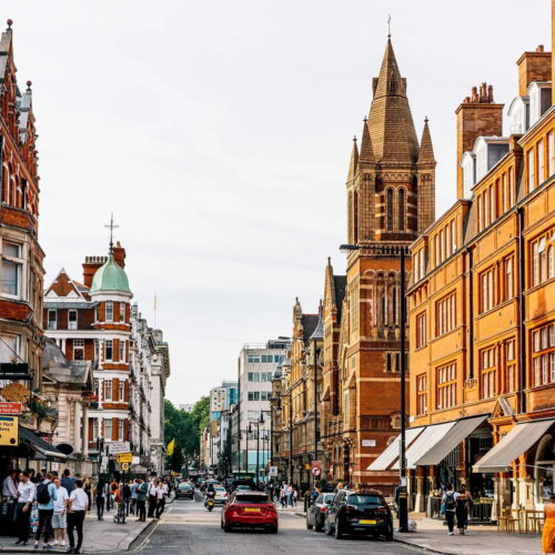 Luxury district in the center of London